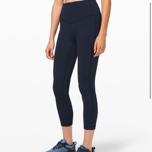 Lululemon Navy All the Right Places Crop Sz 6